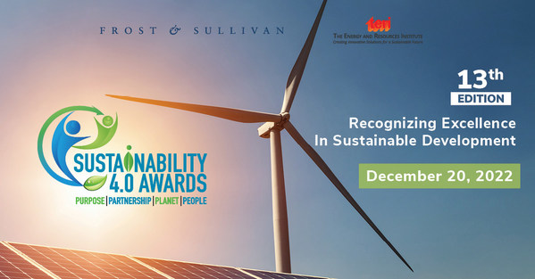 Frost & Sullivan and TERI to Recognize Indian Organizations Embedding Sustainability with Economic Value Creation at its Sustainability 4
