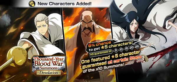 “Bleach: Brave Souls” Thousand-Year Blood War Summons: Desolation Begins