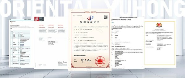 Oriental Yuhong's Another Invention Patent Granted by the US