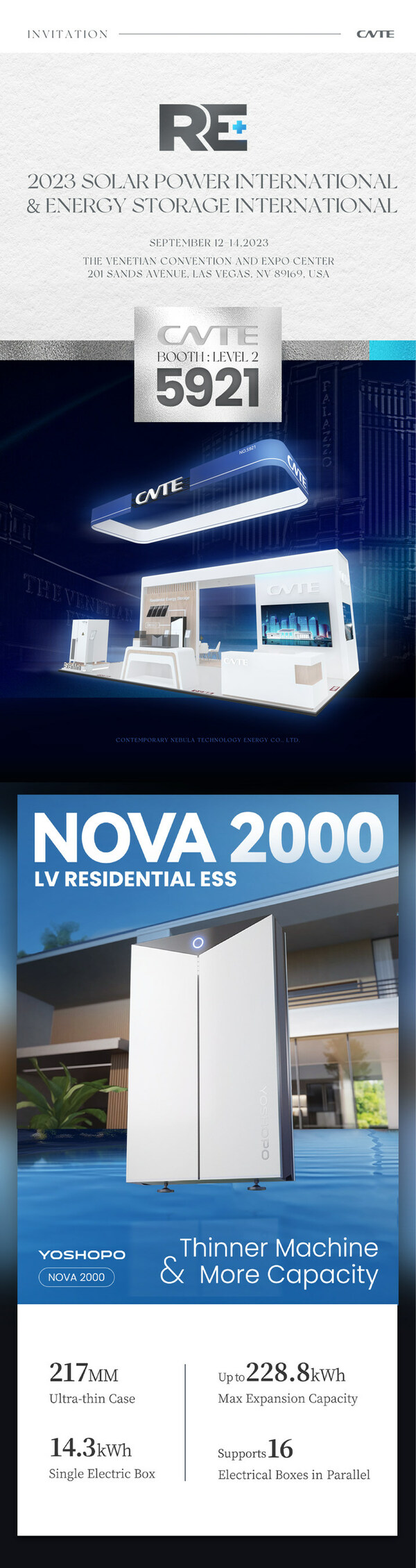 Debut in RE+2023: CNTE brings new energy storage solutions to the world