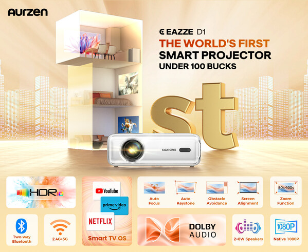 Aurzen Announces Eazze D1 Projector: The Ultimate Bang for The Buck in Home Theater