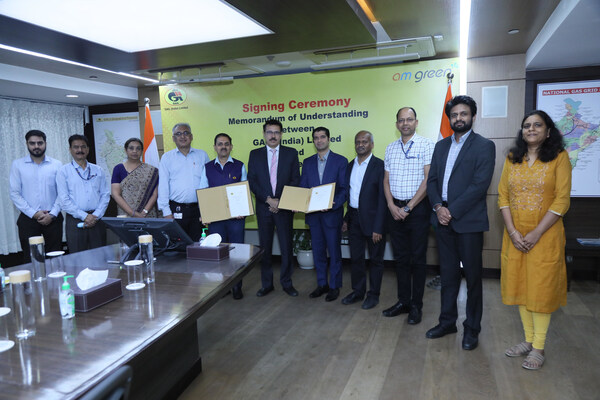 GAIL and AM Green signs Memorandum of Understanding for Jointly Developing Renewable Energy up to 2