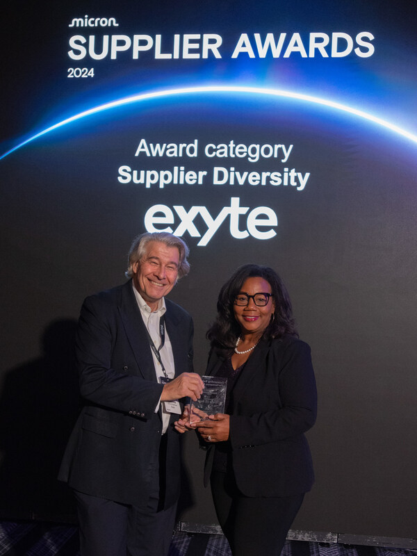 Exyte Receives Micron's Outstanding Supplier Performance Award in Supplier Diversity
