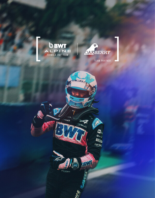 BWT ALPINE FORMULA ONE TEAM PARTNERS WITH OAKBERRY
