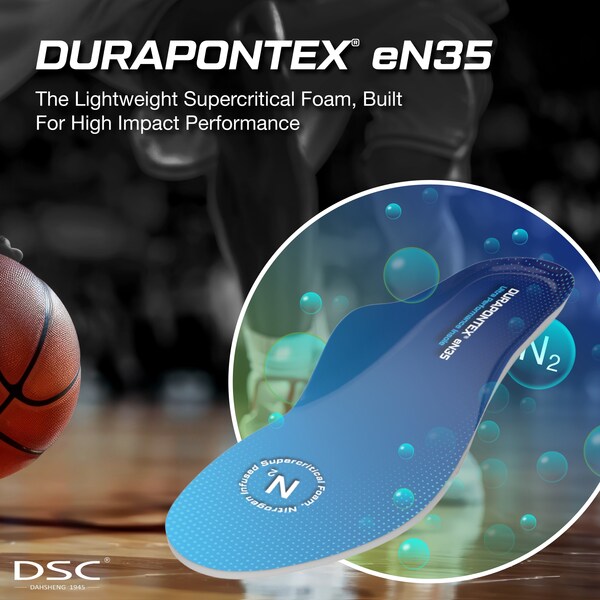 Dahsheng Chemical Celebrates 80th Anniversary with the Launch of DURAPONTEX® eN35, a Revolutionary Supercritical Fluid Foaming Insole