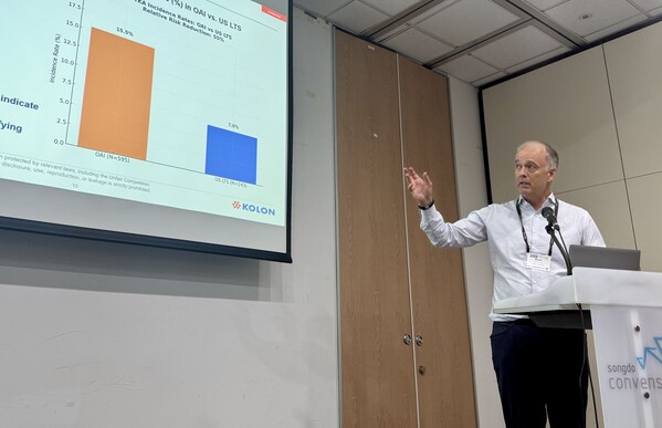 KOLON TISSUEGENE HIGHLIGHTS LONG-TERM SAFETY DATA AND POTENTIAL U.S