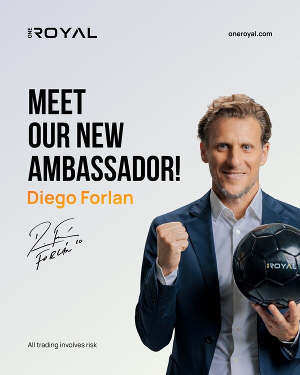 OneRoyal Partners with Football Legend Diego Forlán as Brand Ambassador