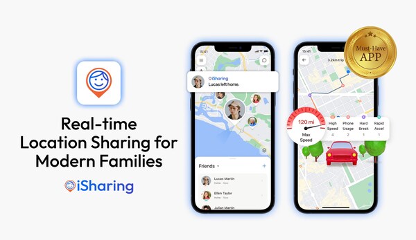 Real-time location sharing app, iSharing, hits milestone in the United States amid growing family safety and driving awareness