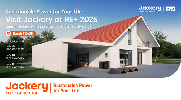 Jackery to Present Full Essential Home Backup Series at RE+ 2025, Highlighting HomePower 3600 Plus