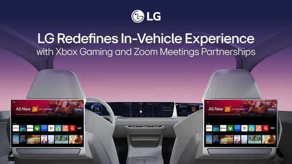 LG REDEFINES IN-VEHICLE EXPERIENCE WITH XBOX GAMING AND ZOOM MEETINGS PARTNERSHIPS