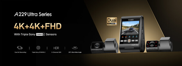 Meet the VIOFO A229 Ultra Series: VIOFO's First Dual 4K Dashcam with 210° Cabin View