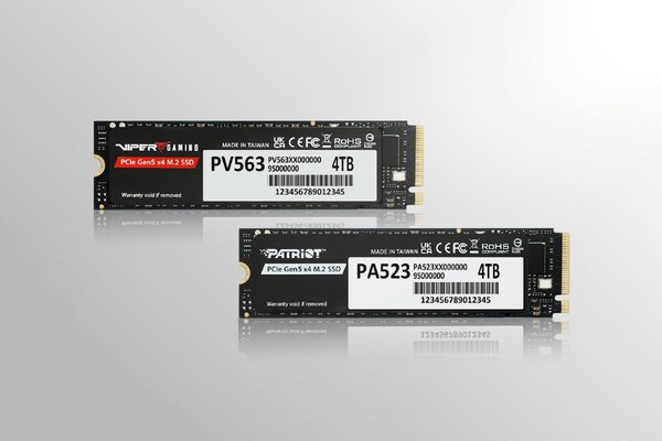 Patriot Memory Expands Gen5 SSD Portfolio with Launch of Viper PV563 and Patriot PA523