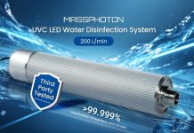 MASSPHOTON Launches the Industry’s First 200 LPM UVC LED Water Disinfection System, Independently Certified for High-Flow Applications