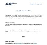 OCI N.V. statement on NNS
