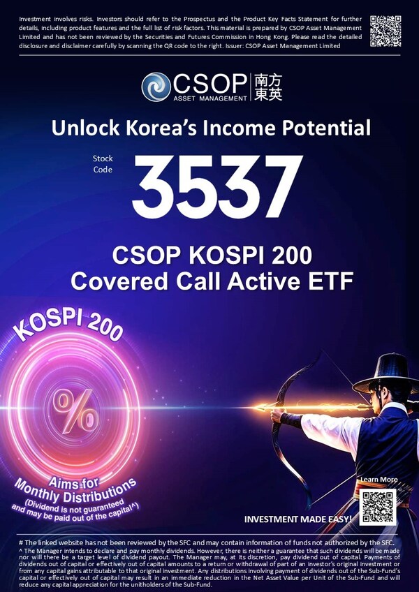 From Volatility to Income Opportunity -- CSOP KOSPI 200 Covered Call Active ETF (3537