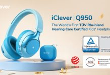 iClever Launches the Q950, the World’s First TÜV Rheinland Hearing Care Certified Kids’ Headphones