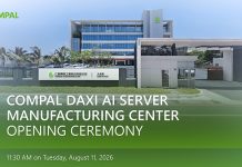 Compal Opens Daxi AI Server Manufacturing Center, Strengthening Its Global AI Manufacturing Footprint