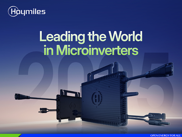 Hoymiles Achieves 17.4% Global Microinverter Shipment Share, Reinforcing Its Leadership in the Global Market