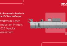 Ricoh named a Leader in the 2026 Worldwide Laser Production Printers by IDC MarketScape