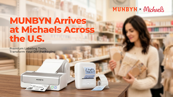MUNBYN Partners with Michaels to Bring Creative-Focused Smart Printing Solutions to U.S