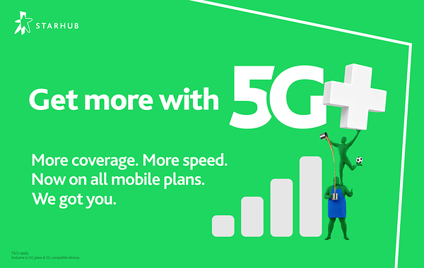 StarHub Powers Up Its Network with 5G+